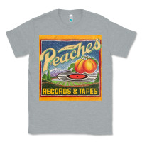 Heather Grey peaches records and tapes Classic Tee - lanVoArt