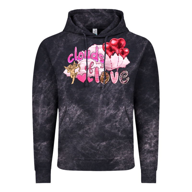 Clouds Of Love With Balloons Valentine's Day Vintage Hoodie by HowdyJamesFarm | Teevron