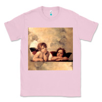 Bubblegum Pink Hot Trend Angels Raphael Cupid Cherubs Art Valentine Angel Classic Tee - lanVoArt
