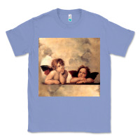 Colony Blue Hot Trend Angels Raphael Cupid Cherubs Art Valentine Angel Classic Tee - lanVoArt