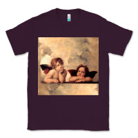 Plum Hot Trend Angels Raphael Cupid Cherubs Art Valentine Angel Classic Tee - lanVoArt