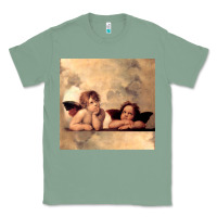 Sage Hot Trend Angels Raphael Cupid Cherubs Art Valentine Angel Classic Tee - lanVoArt