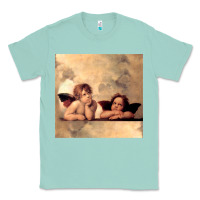 Seafoam Hot Trend Angels Raphael Cupid Cherubs Art Valentine Angel Classic Tee - lanVoArt