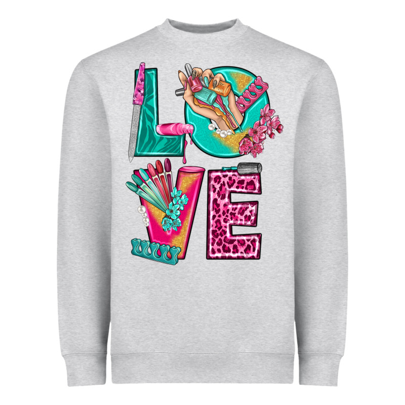 Love With Nail Elements Bbs Heavyweight Sweatshirt by BundleAndBundleShop | Teevron