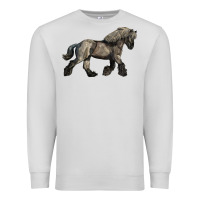 Dove Grey Belgian Horse Premium Sweatshirt - LillyAllenDesigns