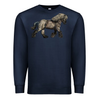 Navy Belgian Horse Premium Sweatshirt - LillyAllenDesigns