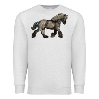 Oatmeal Heather Belgian Horse Premium Sweatshirt - LillyAllenDesigns