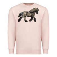 Pale Pink Belgian Horse Premium Sweatshirt - LillyAllenDesigns