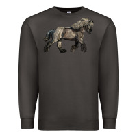 Smoke Belgian Horse Premium Sweatshirt - LillyAllenDesigns