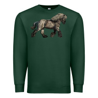Sports Green Belgian Horse Premium Sweatshirt - LillyAllenDesigns