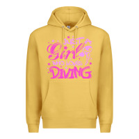 Antique Gold funny springboard diving quote diver gift for love girl Premium Hoodie - lanVoArt