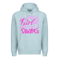 Blue Mist funny springboard diving quote diver gift for love girl Premium Hoodie - lanVoArt