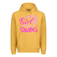 Mustard funny springboard diving quote diver gift for love girl Premium Hoodie - lanVoArt