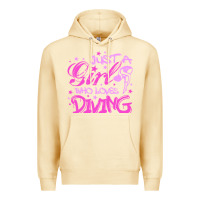 Pina Colada funny springboard diving quote diver gift for love girl Premium Hoodie - lanVoArt