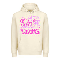 Sandshell funny springboard diving quote diver gift for love girl Premium Hoodie - lanVoArt