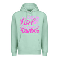 Seafoam funny springboard diving quote diver gift for love girl Premium Hoodie - lanVoArt