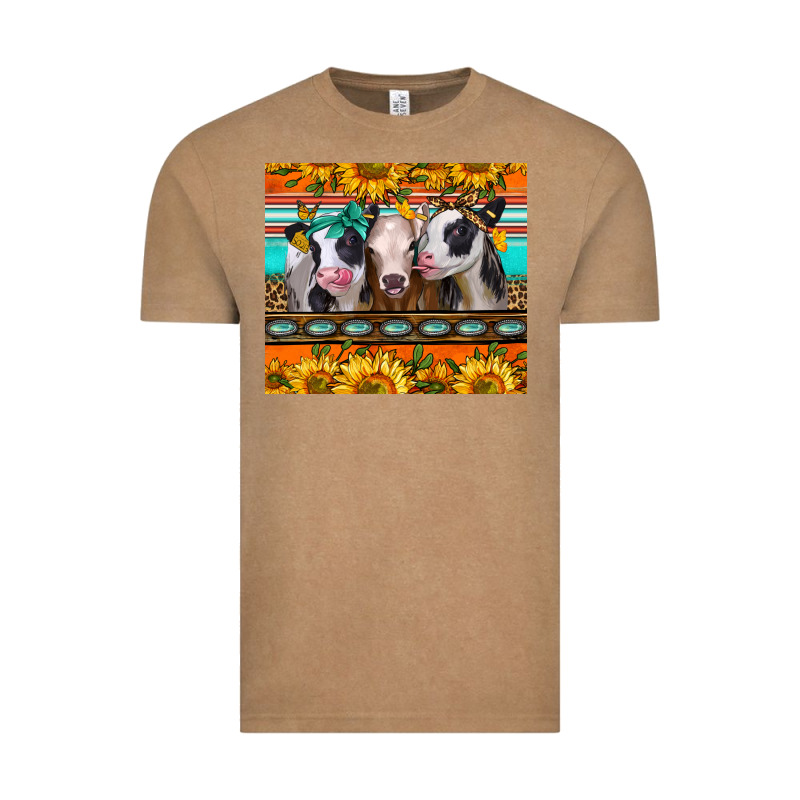Heifers And Sunflowers Vintage Tee by Jasminsmagicworld | Teevron