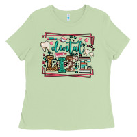 Matcha Dental life leopard frame Ladies Tee - LillyAllenDesigns