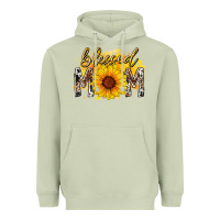 Matcha blessed mom sunflower Heavyweight Hoodie - RacoonDesign