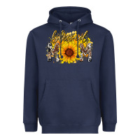 Navy blessed mom sunflower Heavyweight Hoodie - RacoonDesign
