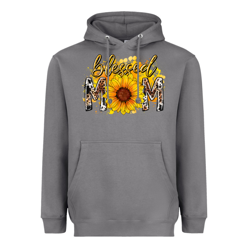 Blessed Mom Sunflower Heavyweight Hoodie by RacoonDesign | Teevron