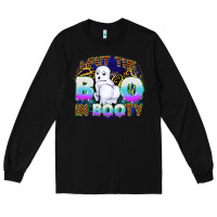 Black i put boo in booty Long Sleeve Tee - CowGirlArtShop