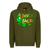 Army Green i pinch back with crab Premium Hoodie - FaDigitalArtStudio