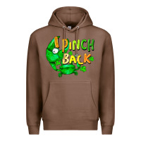 Chestnut i pinch back with crab Premium Hoodie - FaDigitalArtStudio