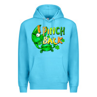 Ocean Blue i pinch back with crab Premium Hoodie - FaDigitalArtStudio