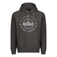 Smoke Graphic 365 Nonno The Legend Grandpa Men Funny Gift Premium Hoodie - lanVoArt