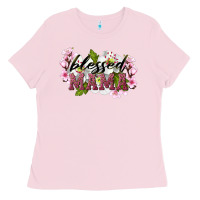Bubblegum Pink Blessed Mama Ladies Tee - LillyAllenDesigns