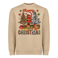 Mushroom merry christmas with western trees bbs Heavyweight Sweatshirt - BundleAndBundleShop