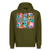 Army Green western mama Premium Hoodie - RanaPortraitStore