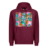 Burgundy western mama Premium Hoodie - RanaPortraitStore