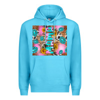 Ocean Blue western mama Premium Hoodie - RanaPortraitStore