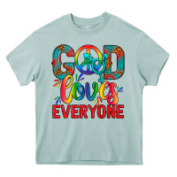 Lgbtq+ God Loves Everyone Heavy Core Tee | Teevron