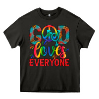 Asphalt LGBTQ+ God Loves Everyone Heavy Core Tee - BundleAndBundleShop