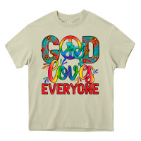Mossy LGBTQ+ God Loves Everyone Heavy Core Tee - BundleAndBundleShop