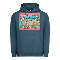 Pigment Midnight Navy happy easter mousepad Urban Hoodie - BarkalooDesign