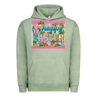 Pigment Oil Green happy easter mousepad Urban Hoodie - BarkalooDesign