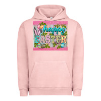 Pigment Salmon happy easter mousepad Urban Hoodie - BarkalooDesign