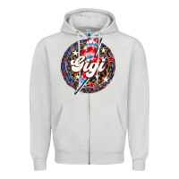 Dove Grey Western Gigi Patriotic 4th of July Zipper Hoodie - LillyAllenDesigns