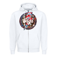 White Western Gigi Patriotic 4th of July Zipper Hoodie - LillyAllenDesigns