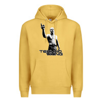 Antique Gold techno viking Premium Hoodie - lanVoArt
