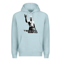 Blue Mist techno viking Premium Hoodie - lanVoArt