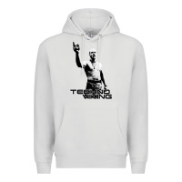 Dove Grey techno viking Premium Hoodie - lanVoArt