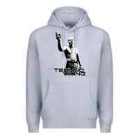 Heather Grey techno viking Premium Hoodie - lanVoArt