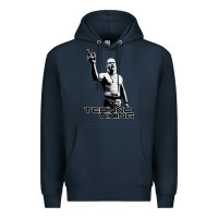 Navy techno viking Premium Hoodie - lanVoArt