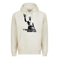 Oatmeal Heather techno viking Premium Hoodie - lanVoArt