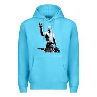 Ocean Blue techno viking Premium Hoodie - lanVoArt